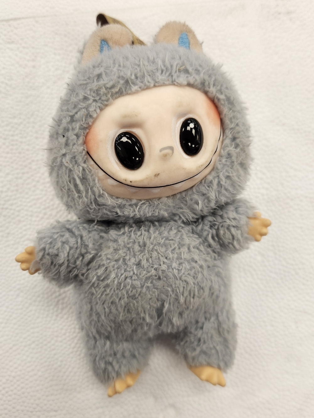 Labubu Gray Plush Small Costume Toy - Pop Mart Official Brand